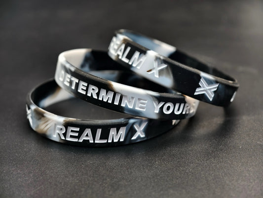 REALM X "DETERMINE YOURS." Silicone Braclet